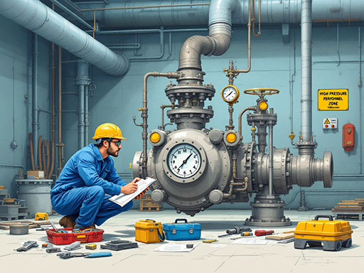 فرآیند عیب‌یابی مرحله به مرحله شیرهای فشار شکن