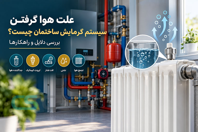 علت هوا گرفتن سیستم گرمایش ساختمان و راهکارهای رفع آن